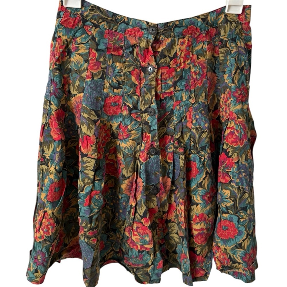 GAP Multicolor Floral A-Line Skirt